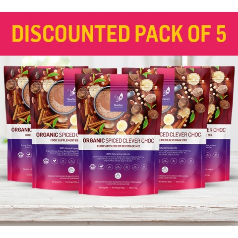 5 x Organic Clever Choc Spiced